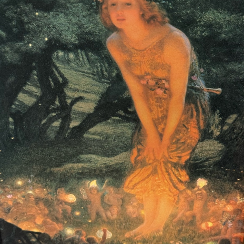 Vintage Midsummer Eve Fairy Art Print – Edward Robert Hughes Style - Picture 10 of 11
